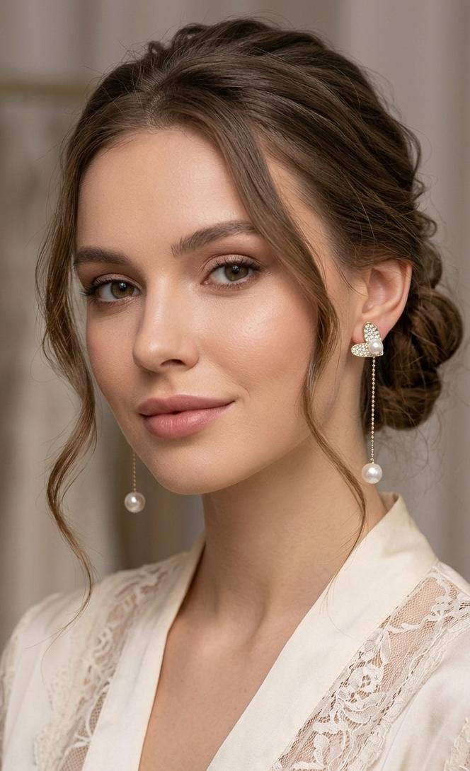 Pearl Chain Drop Earrings