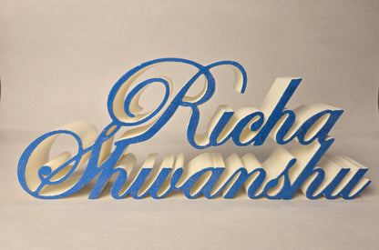 3D Personalized Dual Name Plaque
