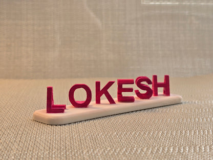 Rotate to Reveal Dual Name plaque