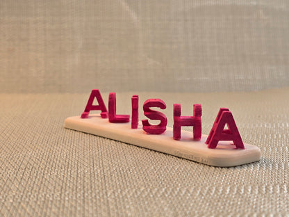 Rotate to Reveal Dual Name plaque