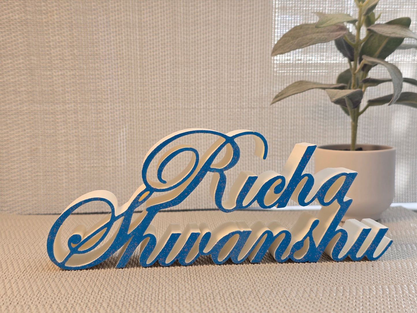 3D Personalized Dual Name Plaque
