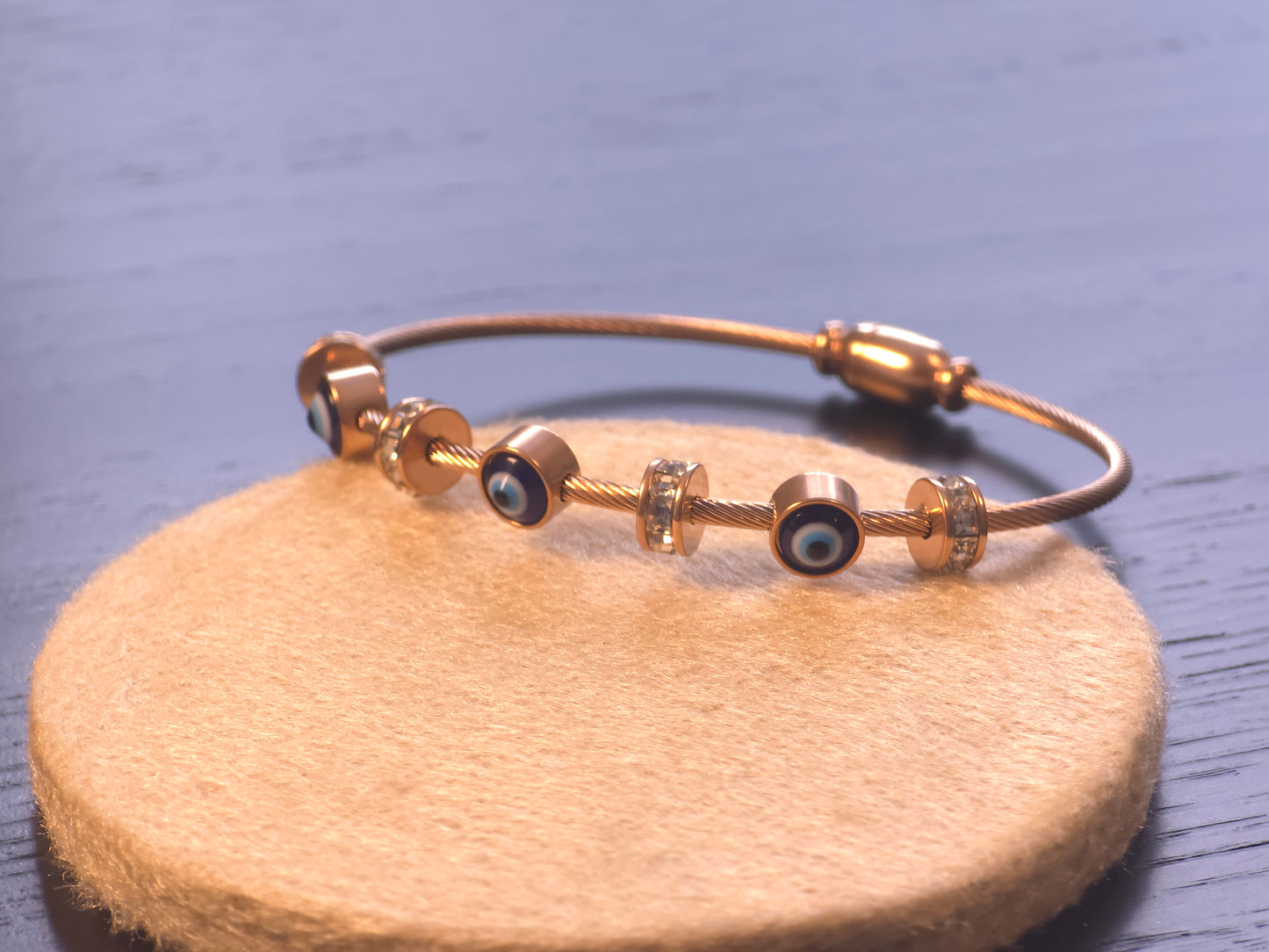 Stainless Steel Evil Eye Bracelet