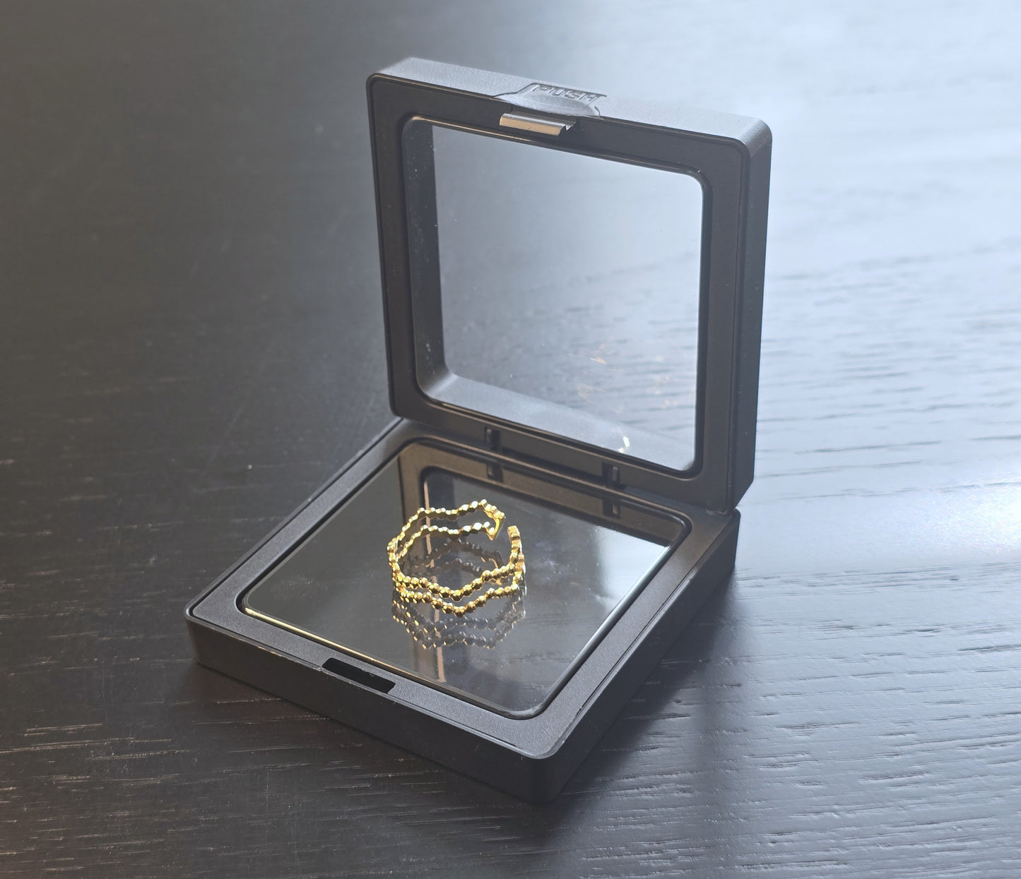 Gold Plated Wave Ring