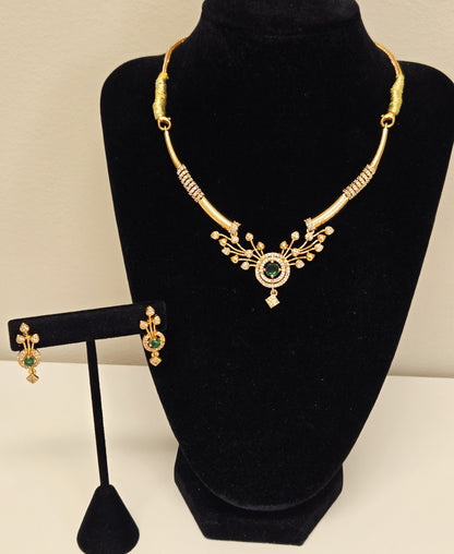 Emerald Radiance Statement Jewelry Set