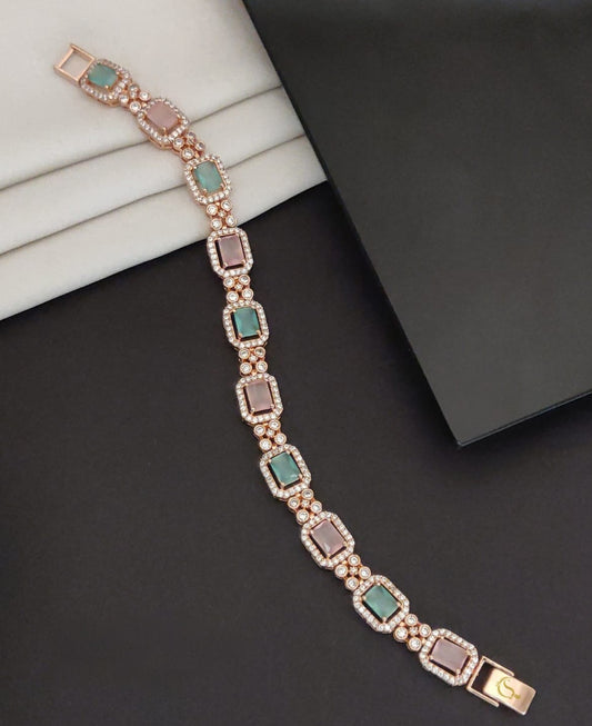 Pastel Square Crystal Bracelet