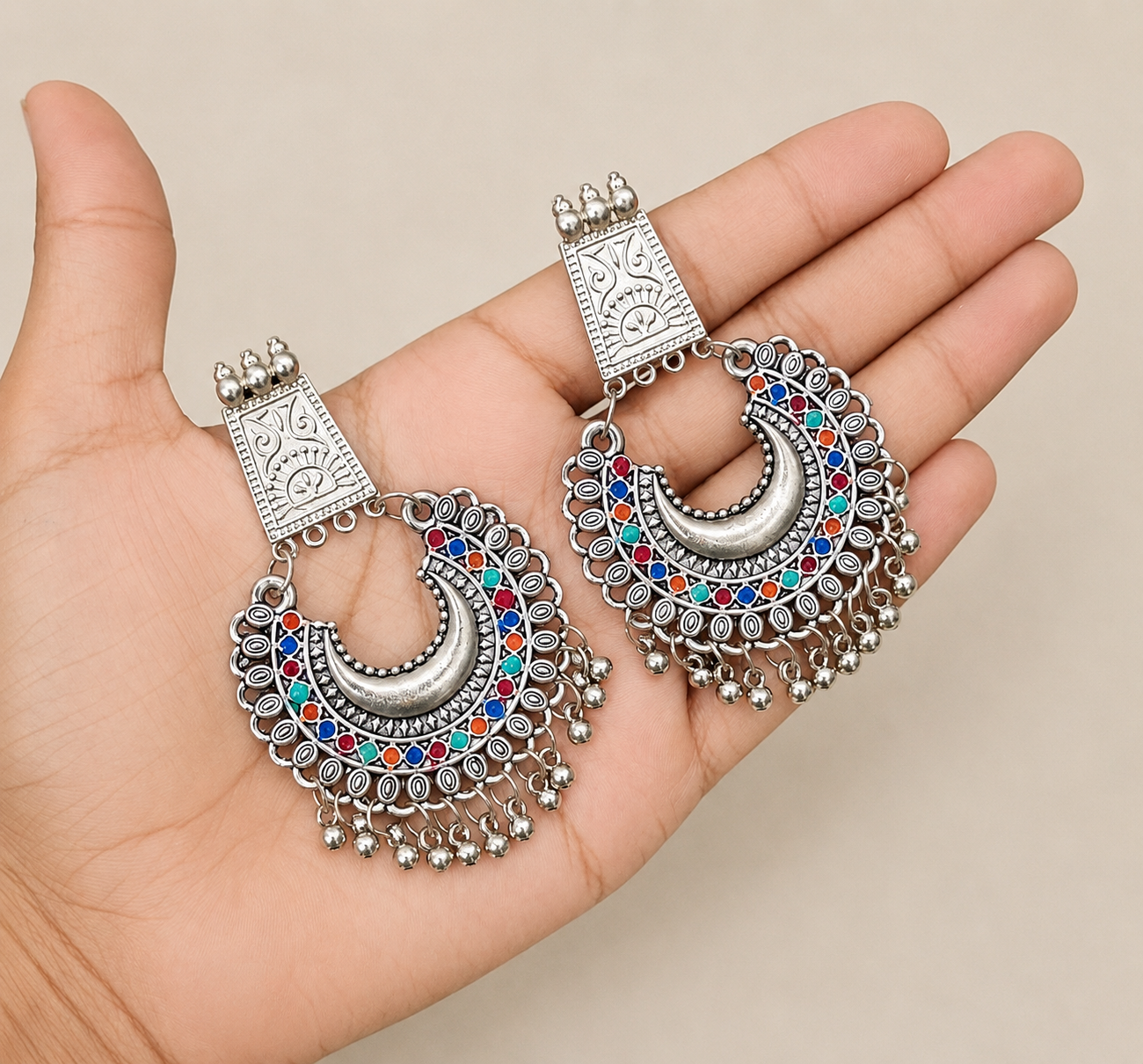 Ghungroo ChandBali Earrings
