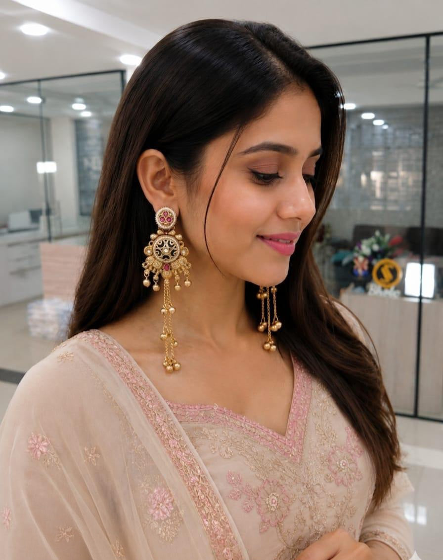 Royal Chandbali Drop Earrings