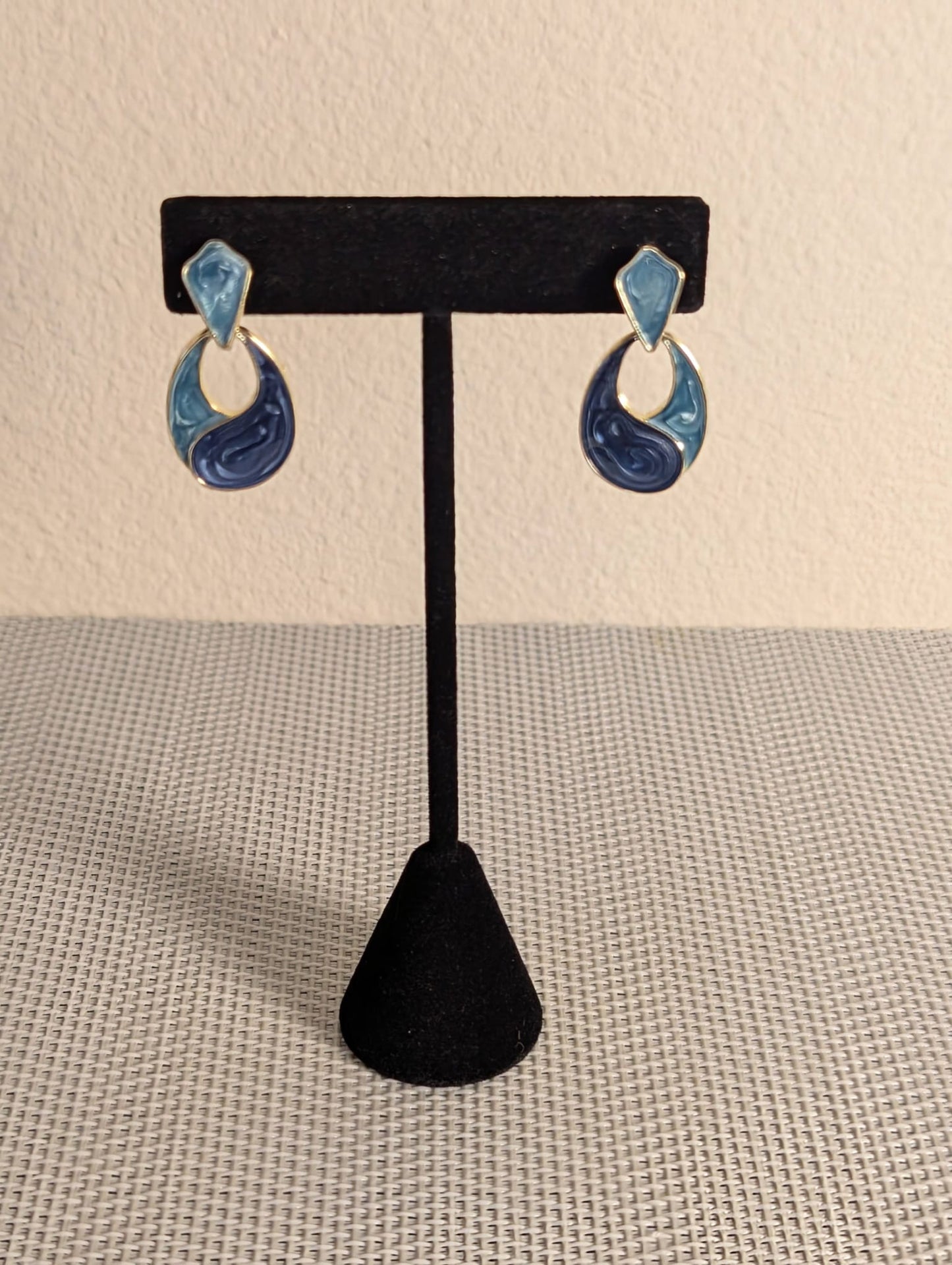 Unique Korean Style Marble Look Earrings