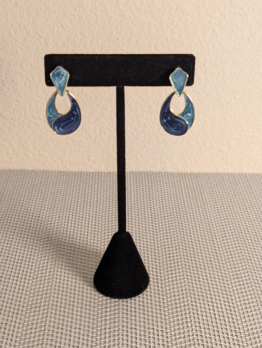 Unique Korean Style Marble Look Earrings