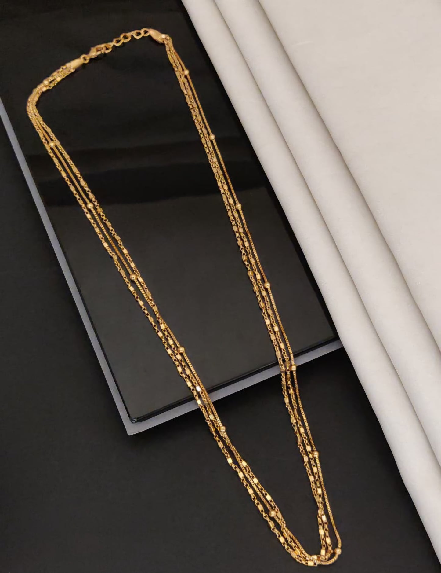 Gold Link Layered Necklace