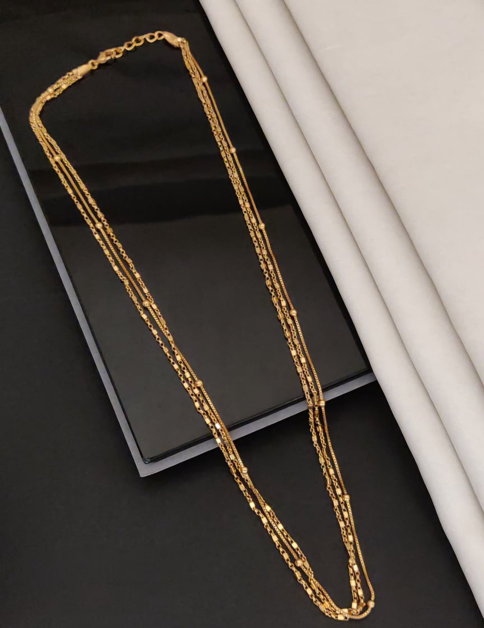 Gold Link Layered Necklace