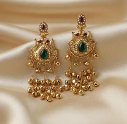 Royal Kashmiri Ghungroo Earrings