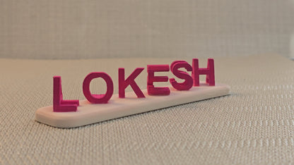 Rotate to Reveal Dual Name plaque